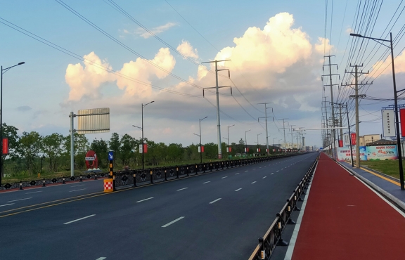 提升改造完成后的春順路，暢安舒美